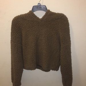 Teddy crop top jacket